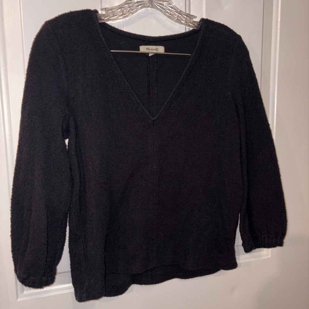 Madewell Black Knit Top